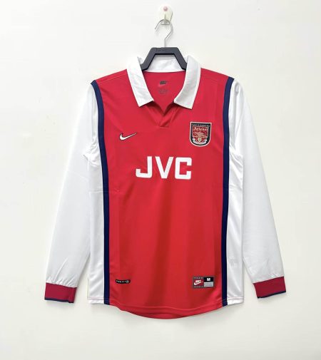 1998/1999 Retro Long Sleeve Arsenal Home Football Shirt
