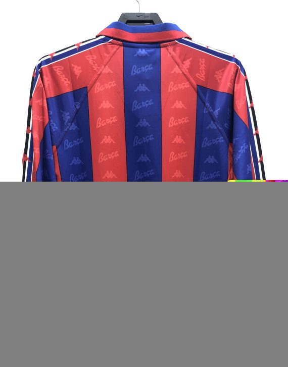 1996/1997 Retro Long Sleeve Barcelona Football Shirt Home Champions League