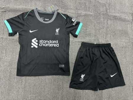 2024/2025 Liverpool Away Soccer Jersey Kids Size Suit