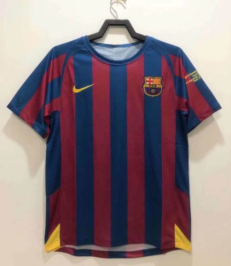 2005/2006 Retro Barcelona Home Football Shirt UEFA Champions League