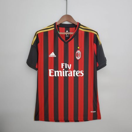2013/2014 Retro AC Milan Home Football Shirt
