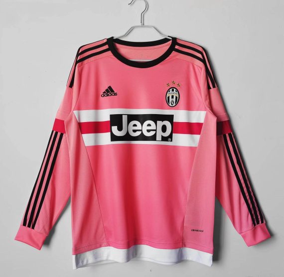 2015/2016 Retro Long Sleeve Juventus Away Soccer Jersey