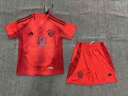 24/25 Bayern Munich Home Football Jersey Kids Size Suit