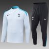 24/25 Tottenham Half-Pull Training Suit light gray Jersey Set