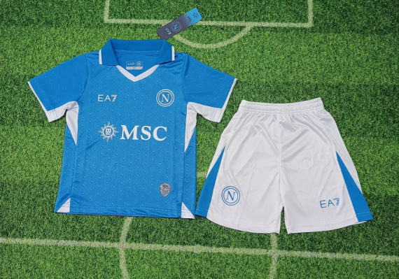 24/25 Naples Home Football Shirt Kids Size Suit