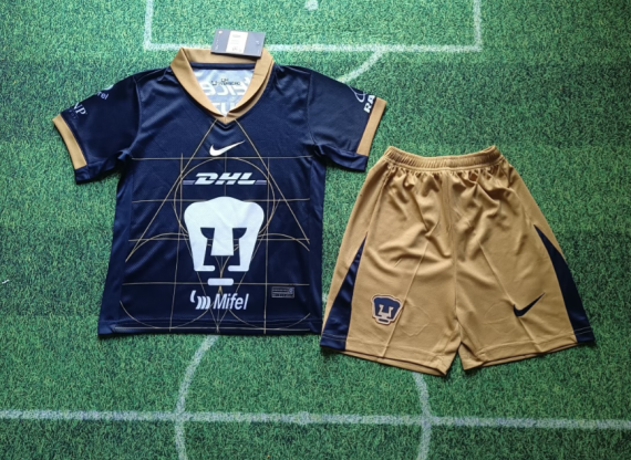 24/25 Pumas UNAM Away Football Shirt Kids Size Suit