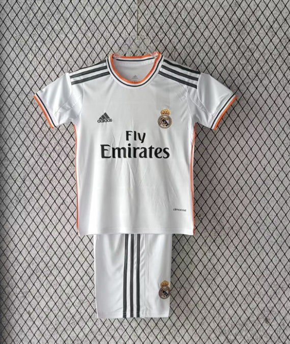 13/14 Retro Real Madrid Home Football Shirt Kids Size Suit