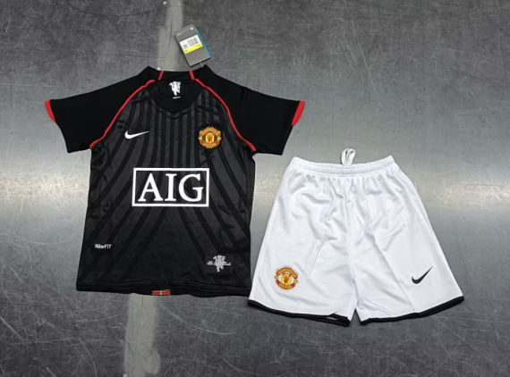 07/08 Retro Manchester United Away Football Shirt Kids Size Suit