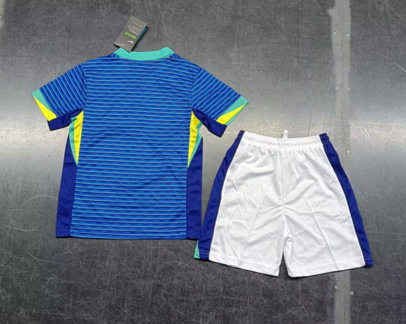 24/25 Brazil Away Football Shirt Kids Size Suit