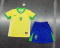 24/25 Brazil Home Football Shirt Kids Size Suit