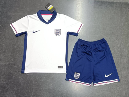 24/25 England Authentic Home Football Shirt Kids Size Suit