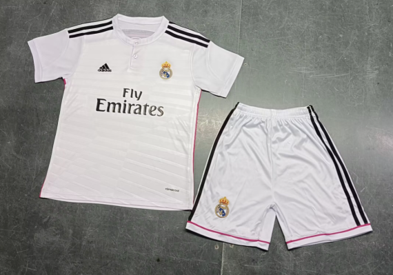 14/15 Retro Real Madrid Home Football Shirt Kids Size Suit