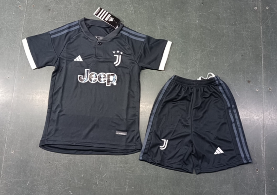 23/24 Juventus Third Football Shirt Kids Size Suit