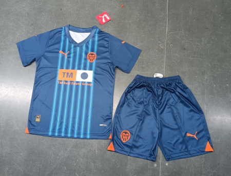 23/24 Valencia Away Football Shirt Kids Size Suit