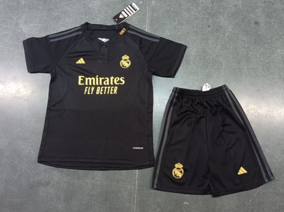 23/24 Real Madrid Third Football Shirt Kids Size Suit