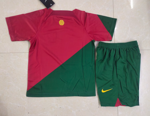 22/23 Portugal Home Football Shirt Kids Size Suit