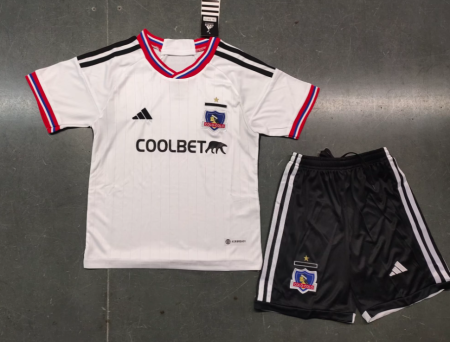 23/24 Colo Colo Home Football Shirt Kids Size Suit