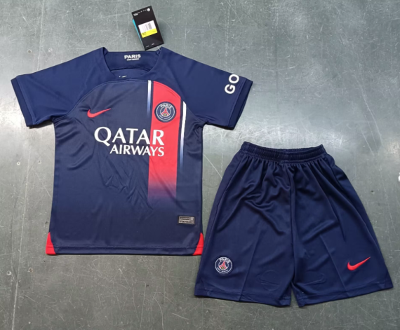 23/24 Paris Saint-Germain Home Football Shirt Kids Size Suit