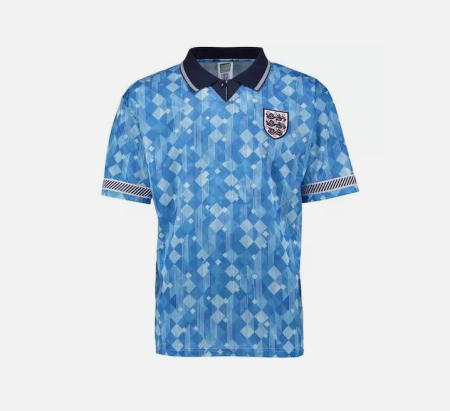 1990 Retro England World Cup Finals Third Soccer Jersey