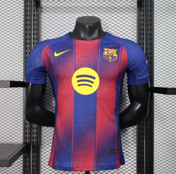25/26 Player Version Barcelona Home Football Shirt