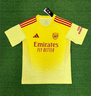 25/26 Arsenal Yellow Goalkeeper Football Shirt
