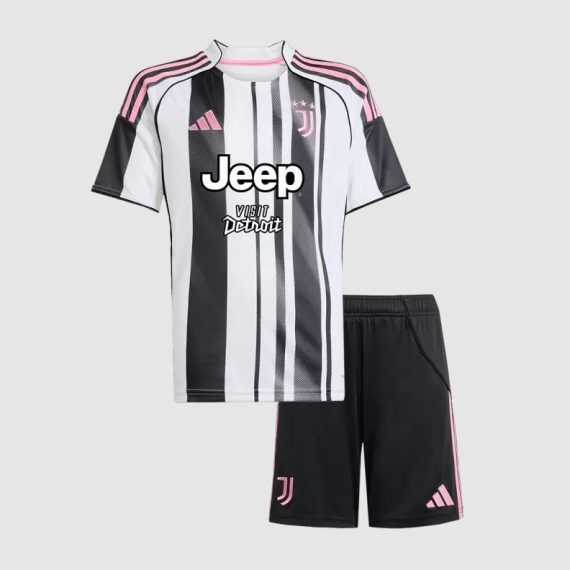 25/26 Juventus Home Football Shirt Kids Size Suit