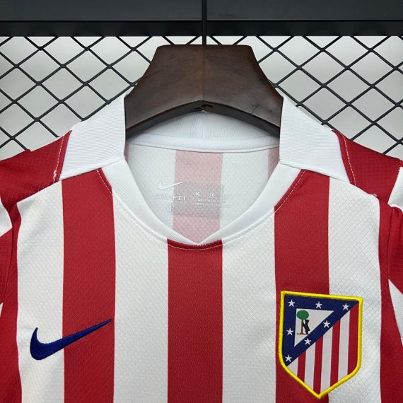 25/26 Atletico Madrid Home Football Shirt Kids Size Suit