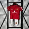 25/26 Manchester United Home Football Shirt Kids Size Suit