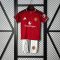 25/26 Manchester United Home Football Shirt Kids Size Suit