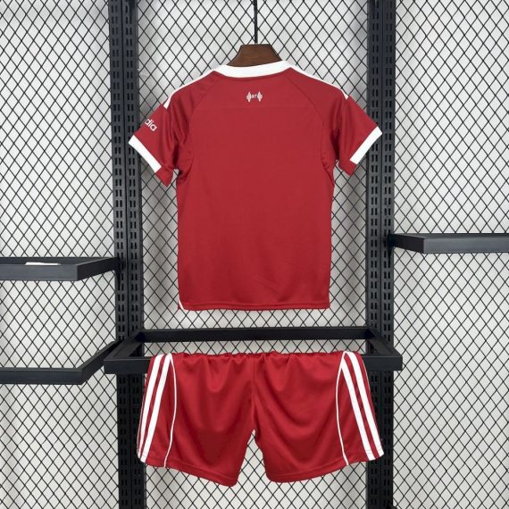25/26 Liverpool Home Football Shirt Kids Size Suit