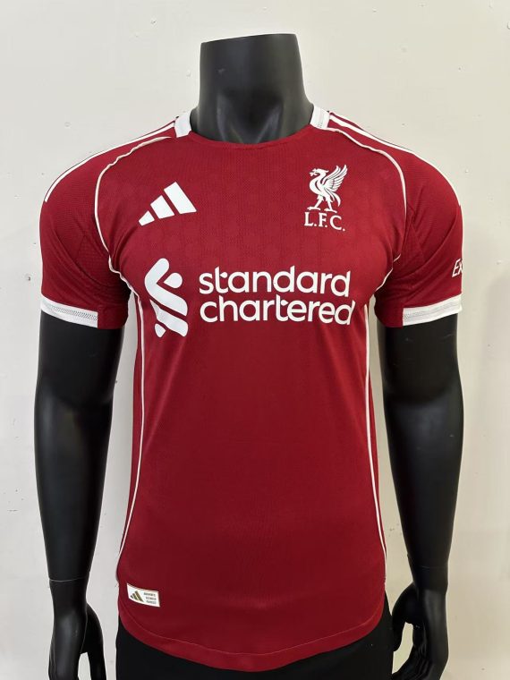 25/26 Player Version Liverpool Home Football Shirt