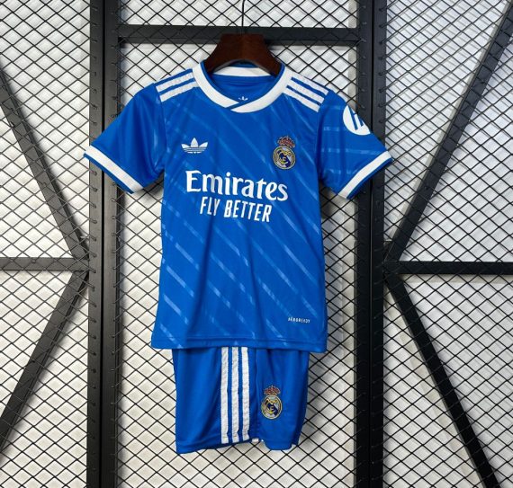 25/26 Real Madrid Third Football Shirt Kids Size Suit
