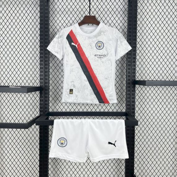 25/26 Manchester City Away Football Shirt Kids Size Suit