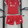 25/26 Liverpool Home Football Shirt Kids Size Suit
