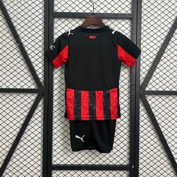 25/26 AC Milan Home Football Shirt Kids Size Suit