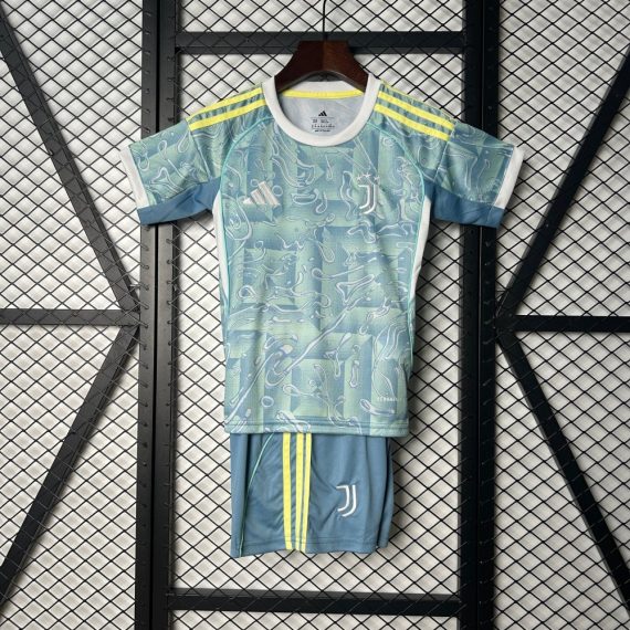 25/26 Juventus Away Football Shirt Kids Size Suit