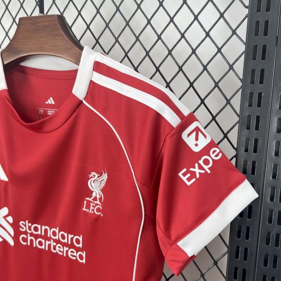 25/26 Liverpool Home Football Shirt Kids Size Suit