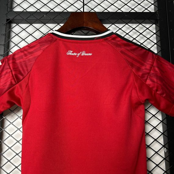 25/26 Manchester United Home Football Shirt Kids Size Suit