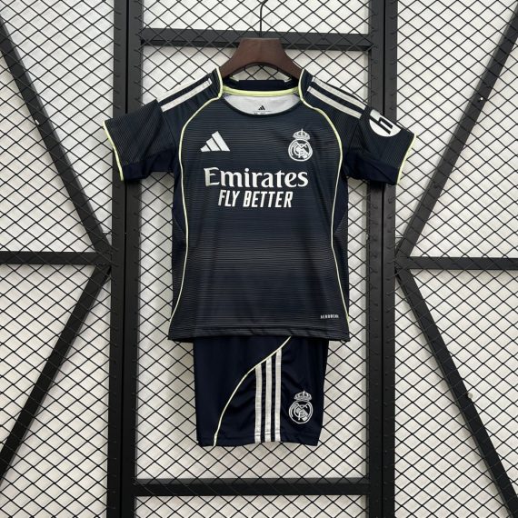 25/26 Real Madrid Away Football Shirt Kids Size Suit