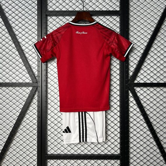 25/26 Manchester United Home Football Shirt Kids Size Suit