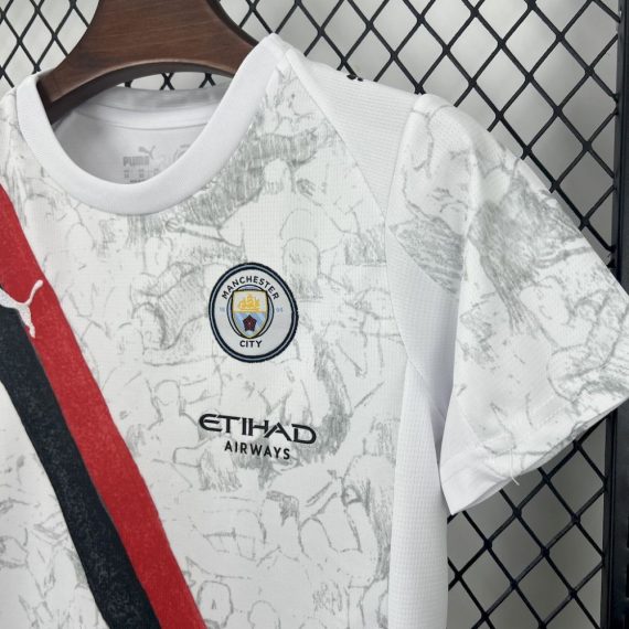 25/26 Manchester City Away Football Shirt Kids Size Suit
