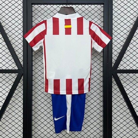 25/26 Atletico Madrid Home Football Shirt Kids Size Suit
