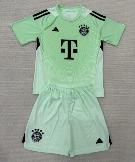 25/26 Bayern Munich Goalkeeper Football Shirt Kids Size Suit