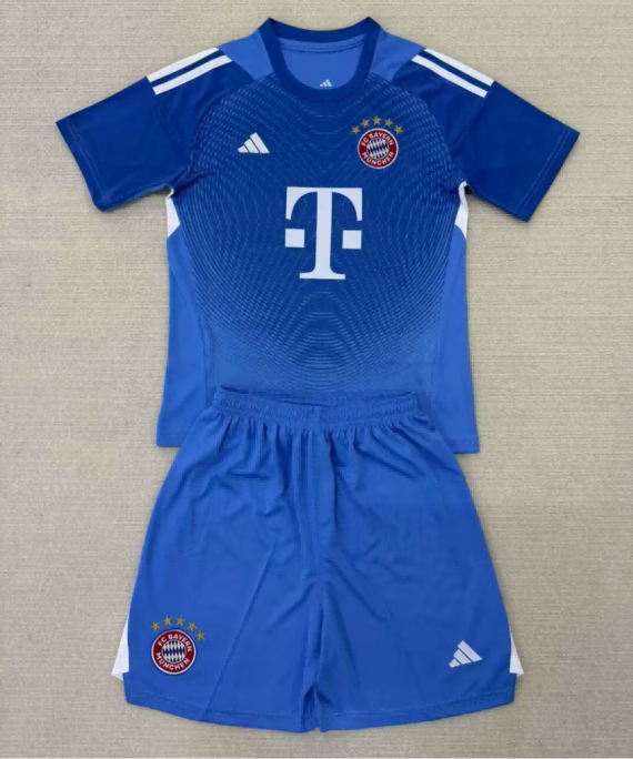 25/26 Bayern Munich Goalkeeper Football Shirt Kids Size Suit