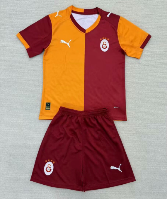 25/26 Galatasaray Home Football Shirt Kids Size Suit