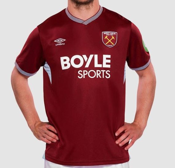 25/26 West Ham United Home Football Shirt