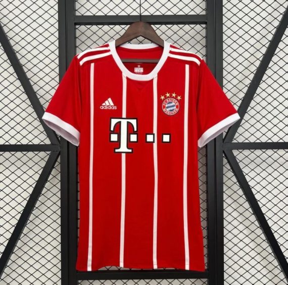 17/18 Retro Bayern Munich Home Football Jersey