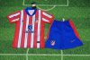 2023/2024 Atletico Madrid Home Soccer Jersey Kids Size Suit