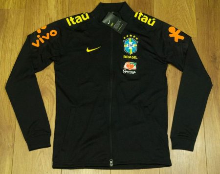 2021 Brazil Training Jacket Black Football Shirt Set