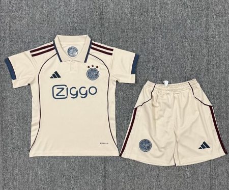 25/26 AJAX Third Football Shirt Kids Size Suit
